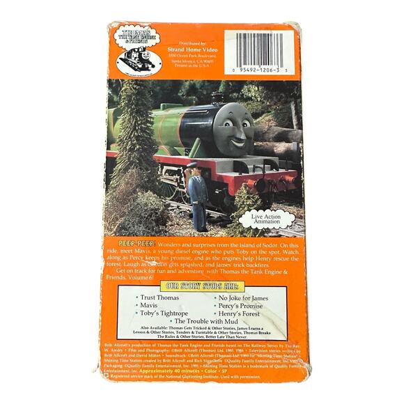 Thomas The Tank Engine VHS Trust Thomas & Other Stories George Carlin Train Rare - Picture 2 of 13